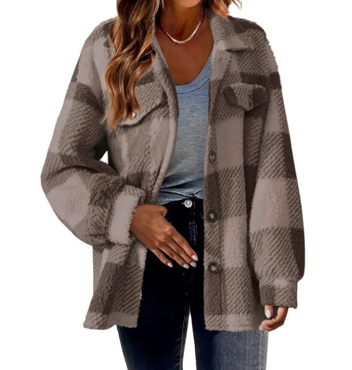 Luxury Plush Winter Jacket for Women – Warm & Stylish Button Coat ❄️🧥