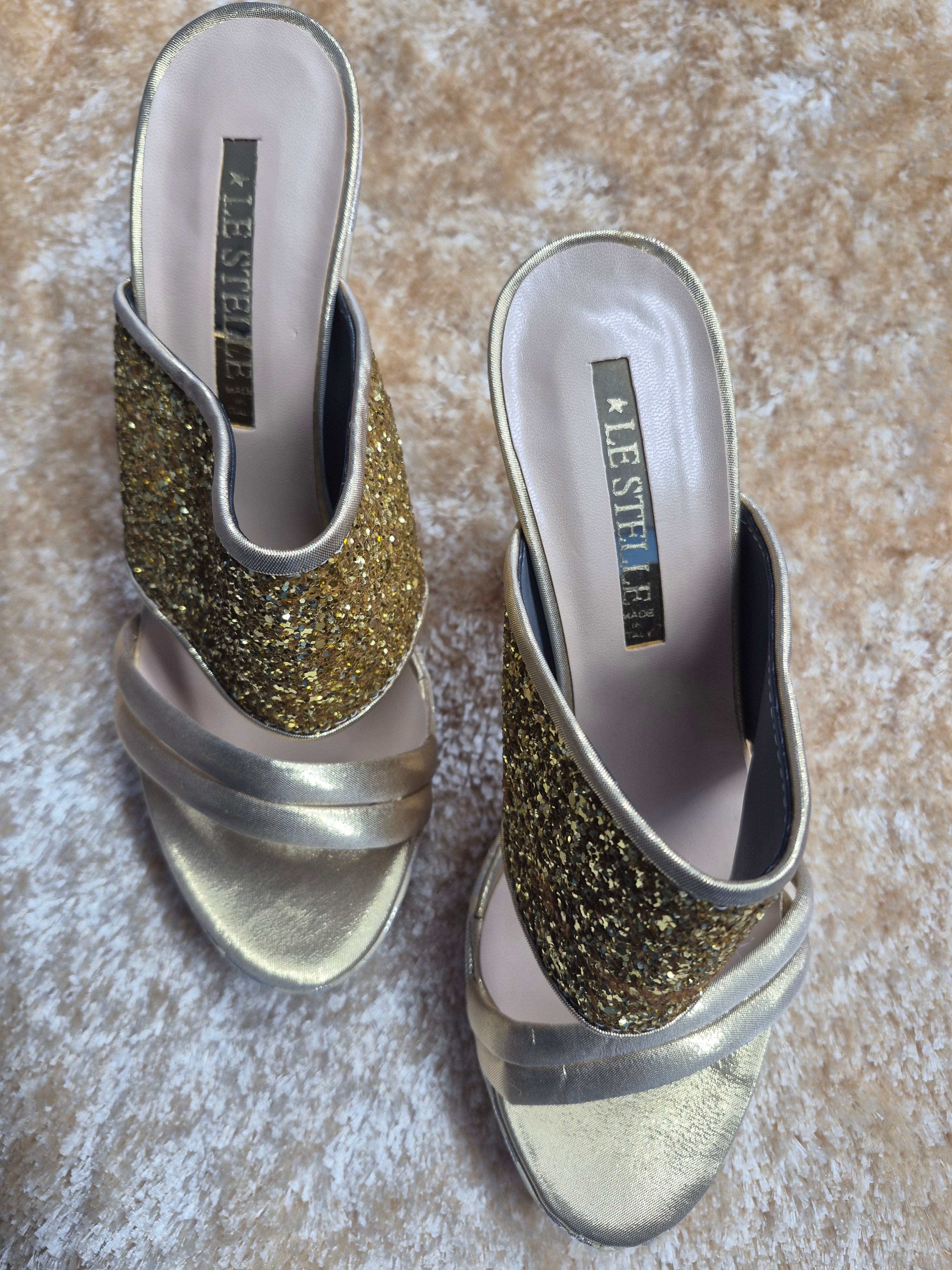 Elegant Italian Heel Sandals – Shine with Every Step