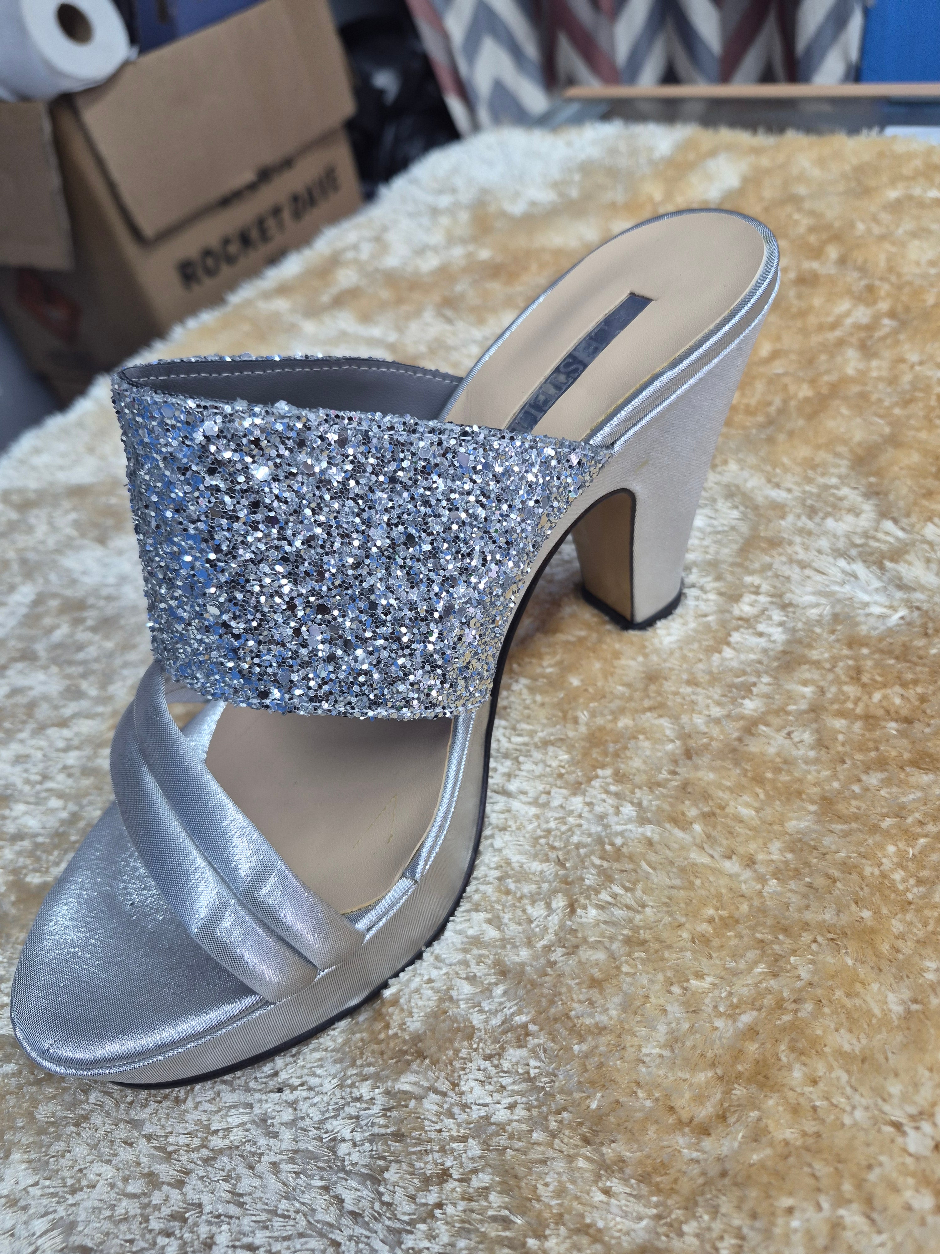 Elegant Italian Heel Sandals – Shine with Every Step