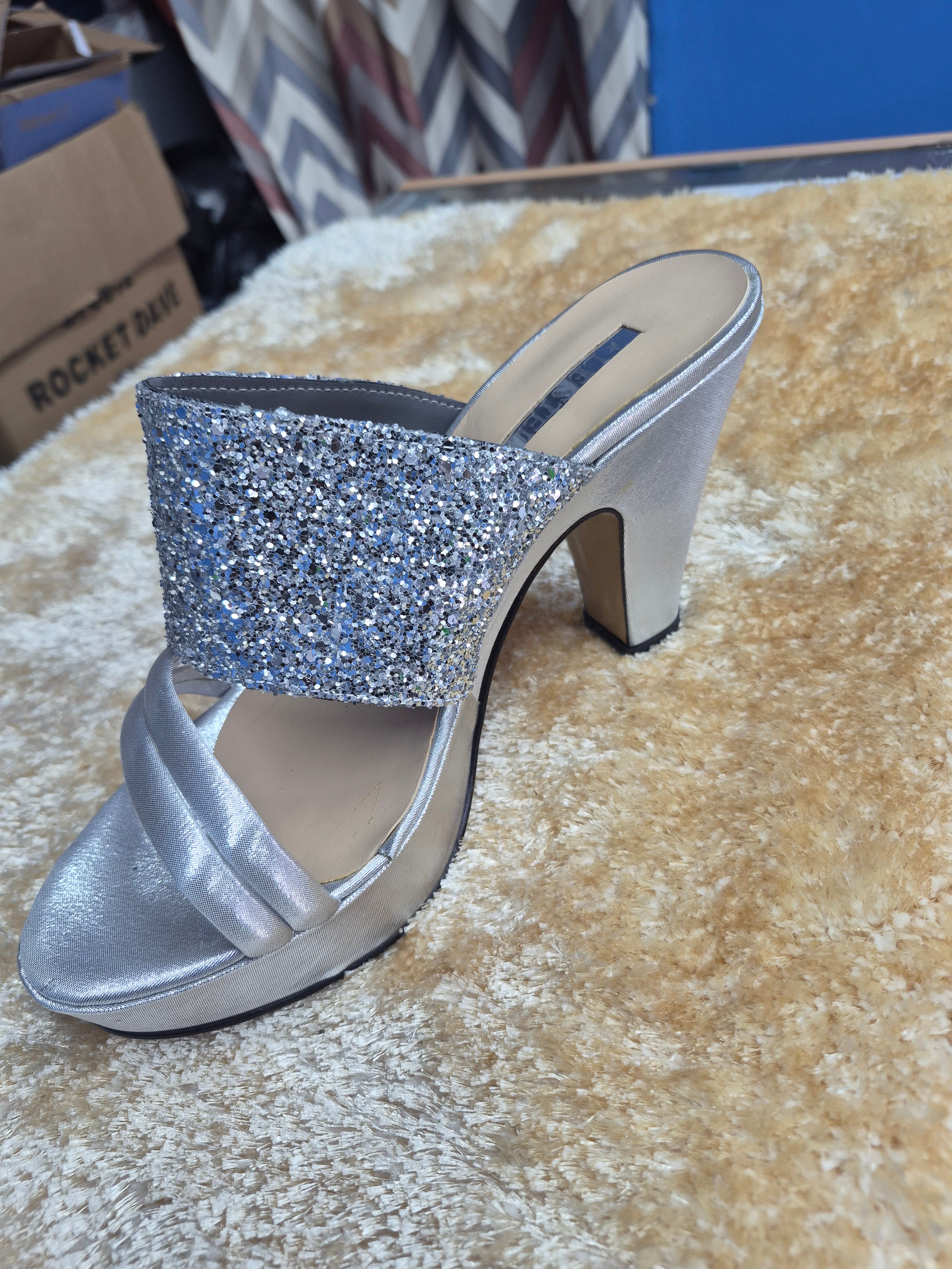 Elegant Italian Heel Sandals – Shine with Every Step