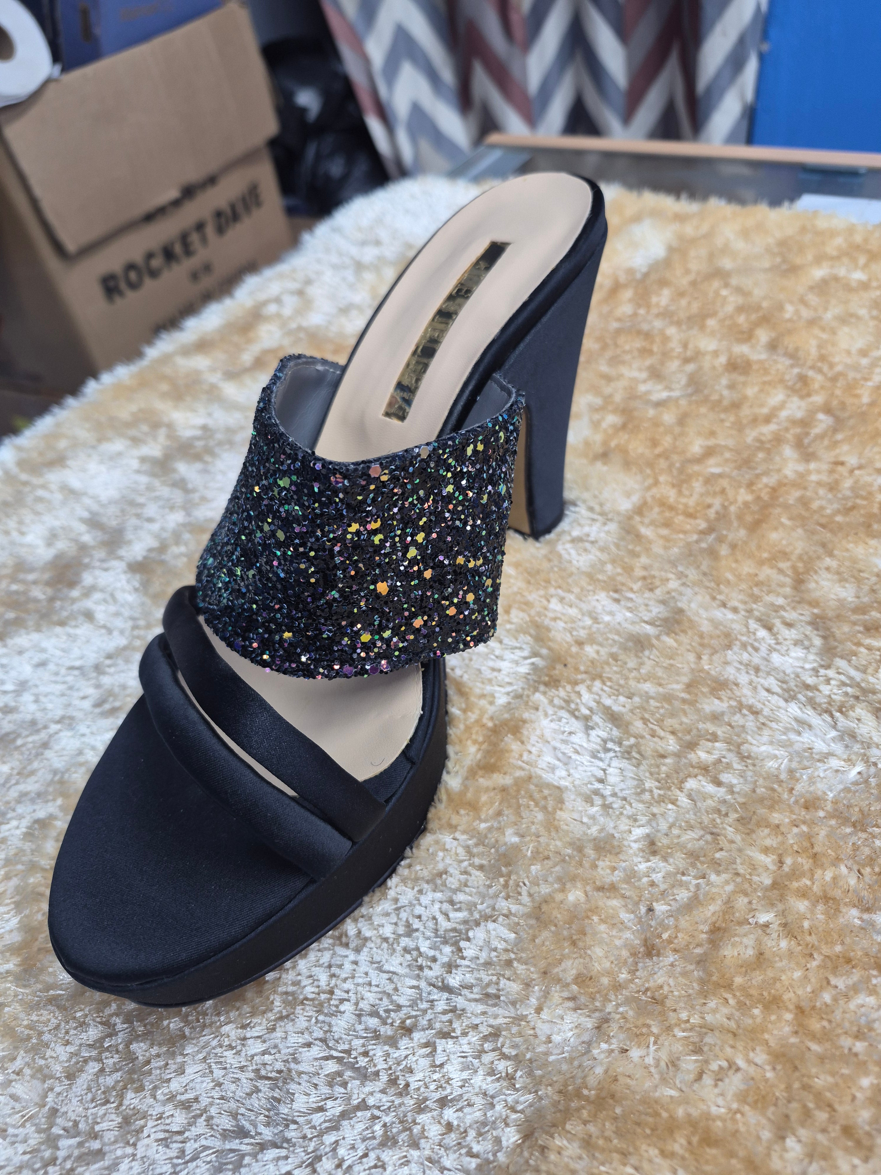 Elegant Italian Heel Sandals – Shine with Every Step