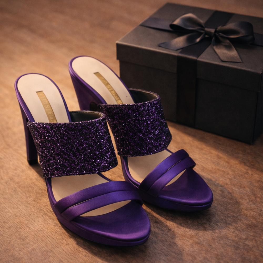 Elegant Italian Heel Sandals – Shine with Every Step