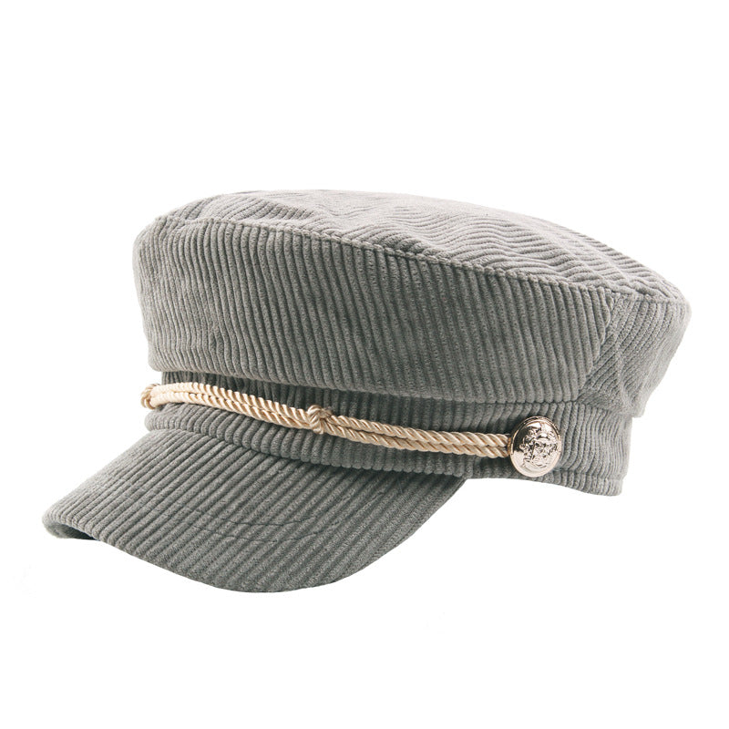 Casual Corduroy Hat – Lightweight Striped Everyday Cap
