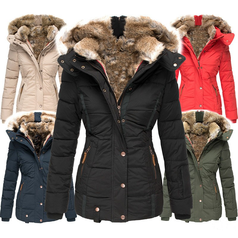 Luxury Faux Fur Winter Jacket – Perfect Gift for Her