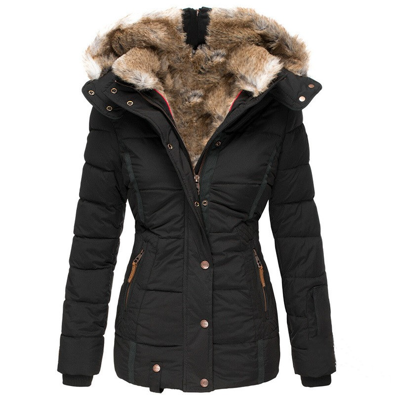Luxury Faux Fur Winter Jacket – Perfect Gift for Her
