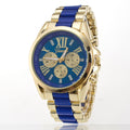 Luxury Three-Dial Steel Watch – Geneva Style