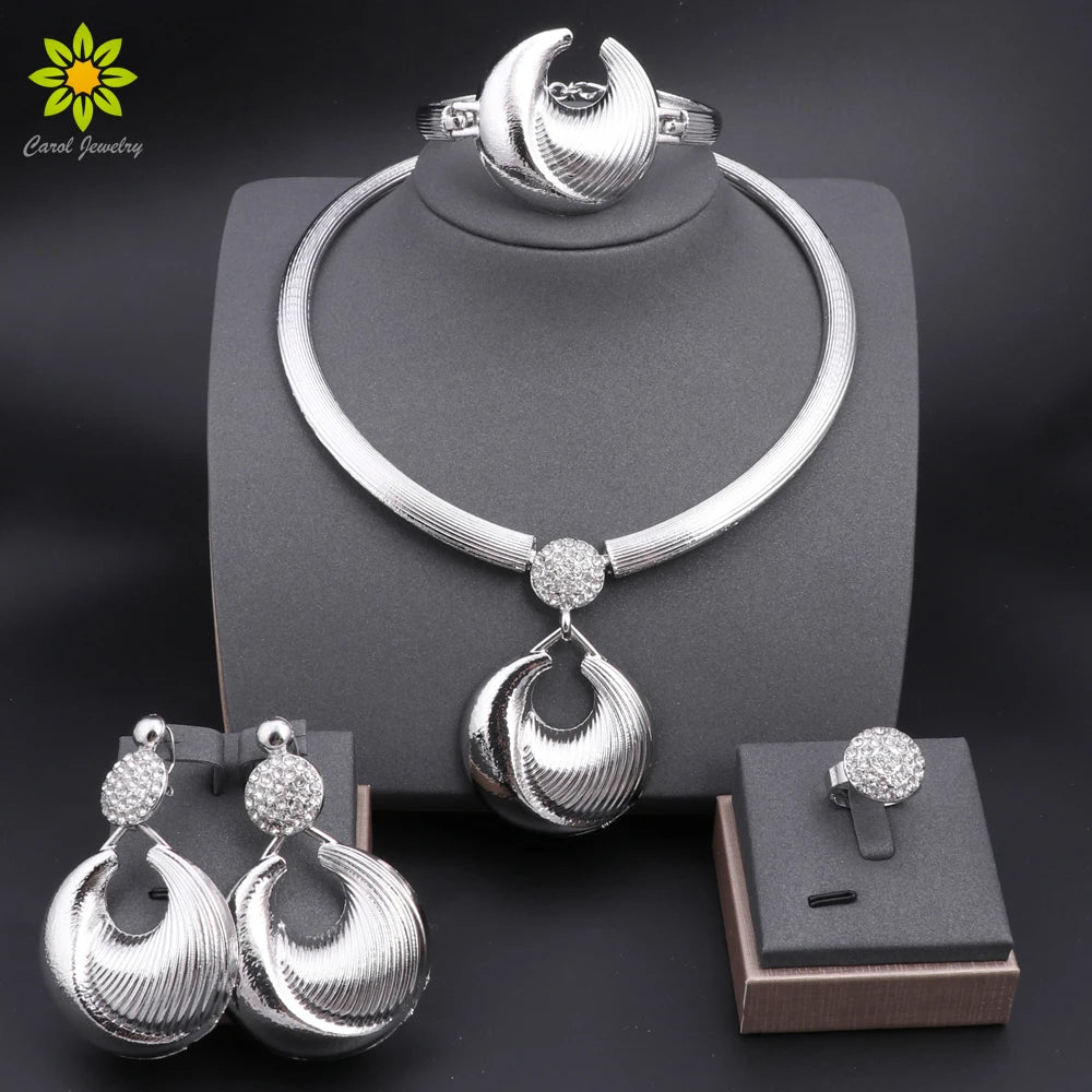 Elegant Crystal Necklace Set