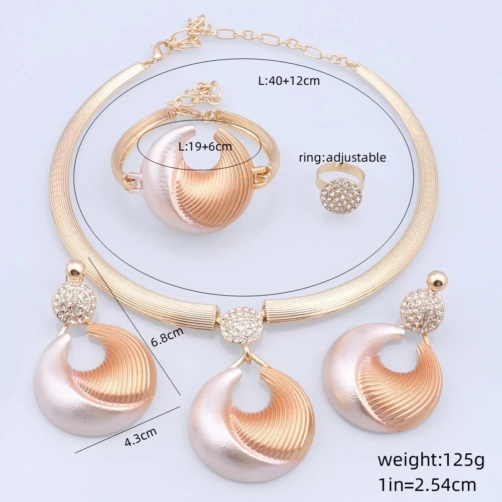 Elegant Crystal Necklace Set
