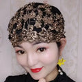 Elegant Beaded Headwrap Scarf