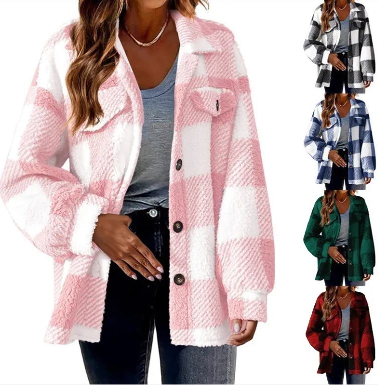 Luxury Plush Winter Jacket for Women – Warm & Stylish Button Coat ❄️🧥